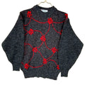 Vintage Grandma Knit Sweater Womens Size Small Black Bow Ties 90s Graphic Tee – Soft Feel · Trending Graphic Apparel