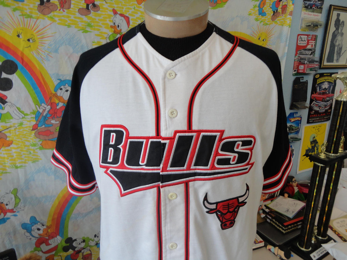 Vintage 9039s Chicago Bulls NBA Starter Baseball Jersey M Jersey – Bold Style · Great Gift For Fans