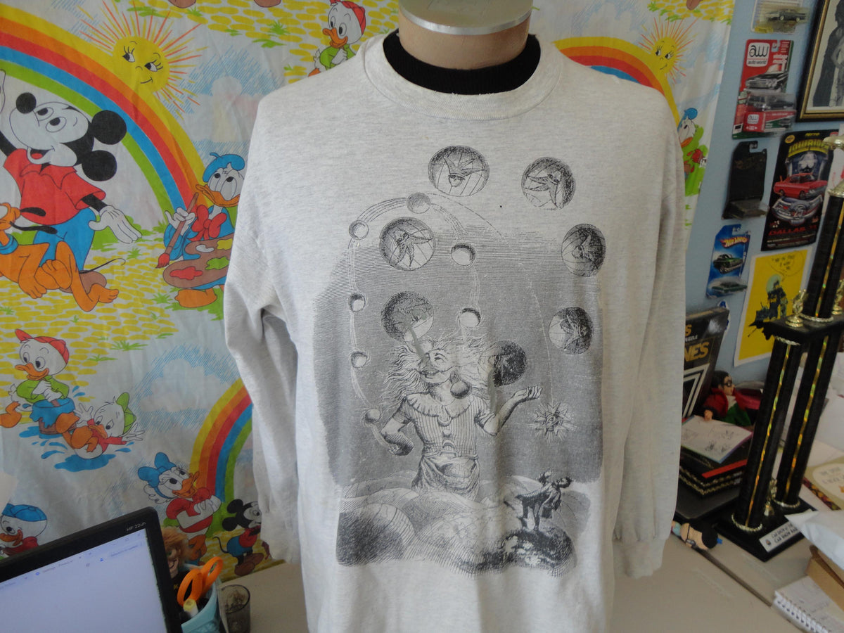 Vintage 9039s DISORDER Alternative Clothing tee Juggler Long Sleeve T Shirt XL Graphic Tee – Feel-Good Design · Must-Have Style