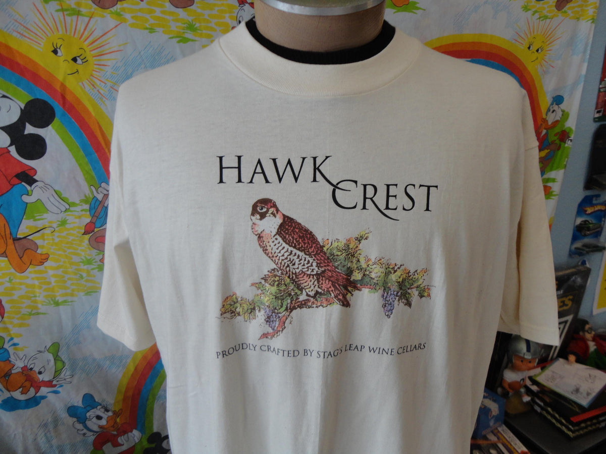 Vintage 9039s Hawk Crest Stag39s Leap Wine Cellars T Shirt XL Graphic Tee – Cozy Vibes · Top Pick For Any Outfit