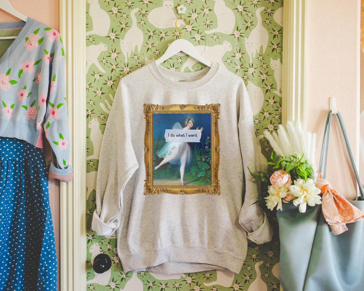 Funny Art History Sweatshirt Carlotta Grisi Funny Saying Crewneck Feminist Who Loves Ballet Humanities Major 19th Century European Art Sweatshirt – Warm & Stylish · Must-Have Style