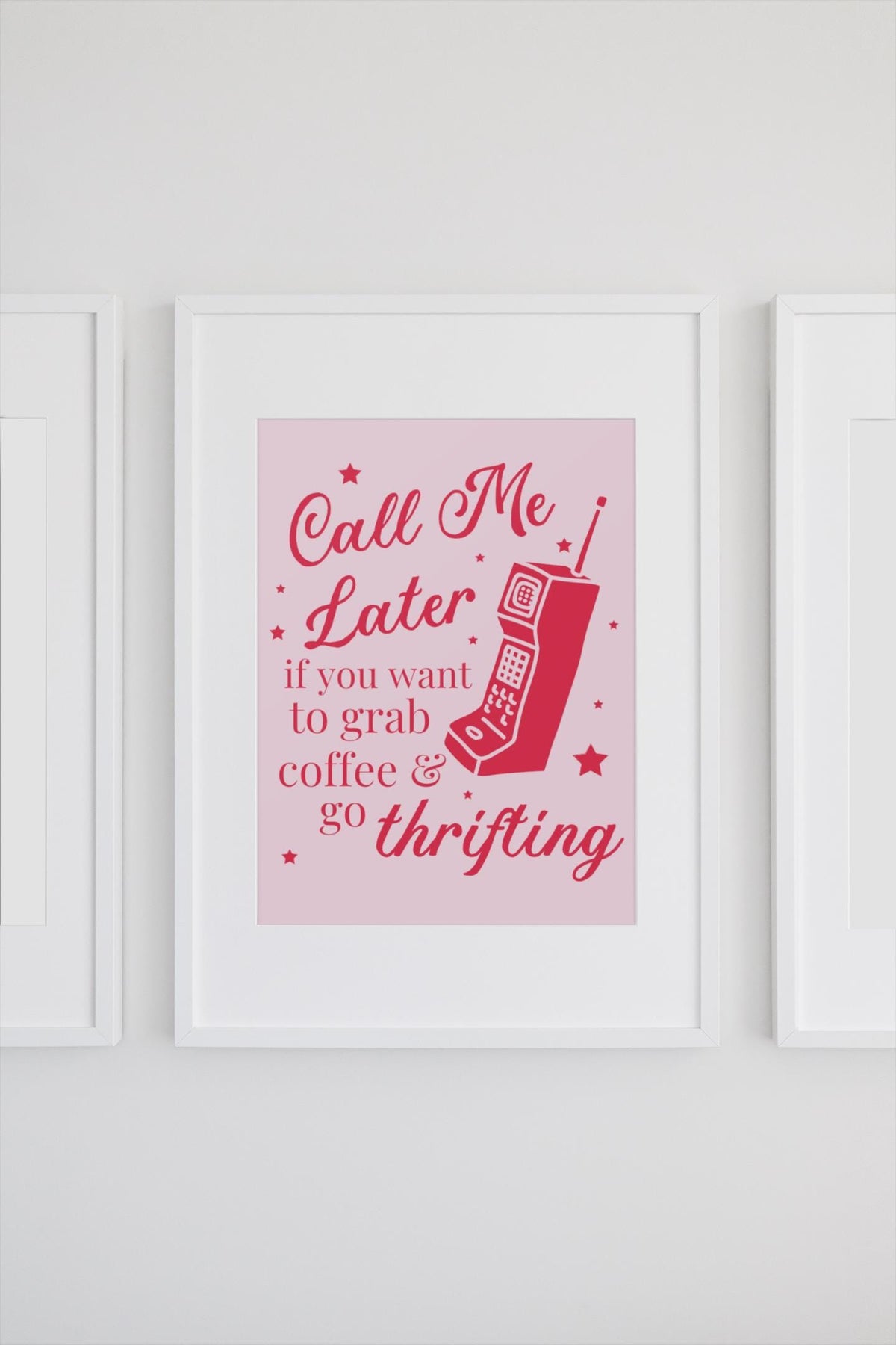 Cute Thrifting Poster Print for Coffee Lover Who Loves Flea Markets and Long Coffee Dates Funny Saying Y2k Aesthetic Giclee Poster Print Graphic Tee – Premium Graphic · Trending Graphic Apparel
