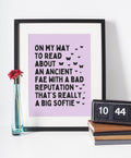 Book Lover Poster Print for Library or Librarian Who Loves Fantasy Romance Novels with Fairies Cute Butterfly Lover Bookish Giclee Print Graphic Tee – Cozy Vibes · Perfect For Daily Wear