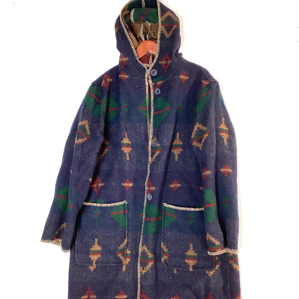Woolrich Women39s Southwestern Wool Coat Jacket Size Large Reversible Graphic Tee – Bold Style · Great Gift For Fans