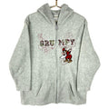 Disney Grumpy Fleece Sweater Jacket Womens 2XL Gray Full Zip Hooded Graphic Tee – Warm & Stylish · Must-Have Style