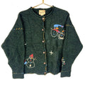 Vintage Woolrich Knit Wool Cardigan Sweater Womens Medium Green Crewneck 90s Graphic Tee – Warm & Stylish · Top Pick For Any Outfit