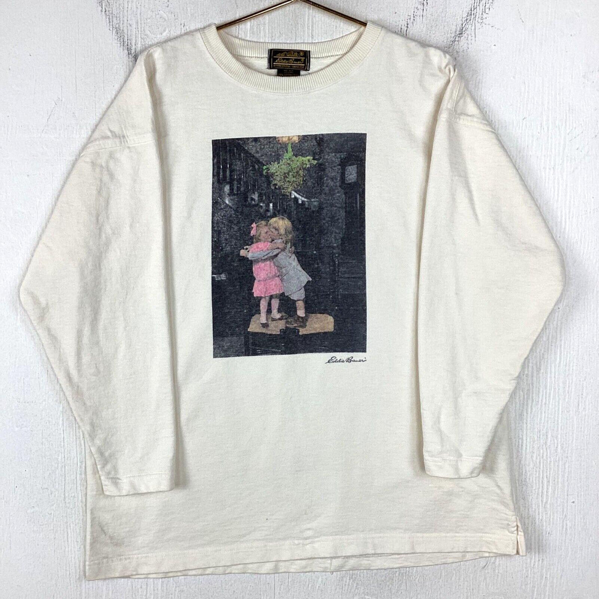 Vintage Eddie Bauer Women39s Sweatshirt Crewneck Size Large White Made In Usa Sweatshirt – Aesthetic Look · Trending Graphic Apparel
