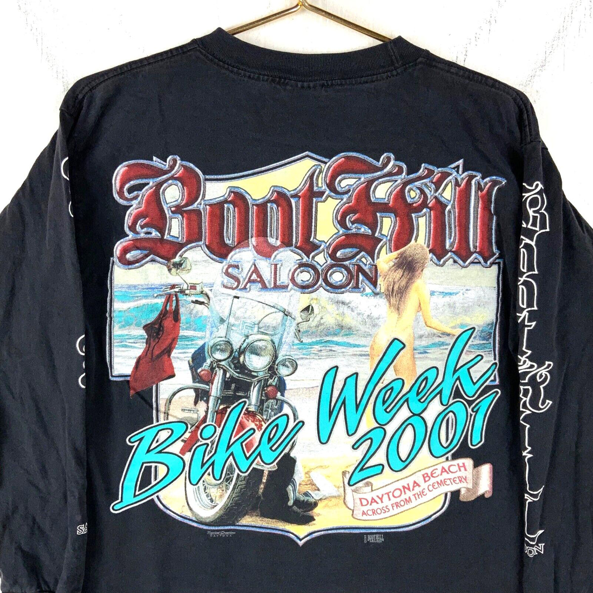 Vintage Bike Week TShirt Medium Black Long Sleeve 2001 Made In Usa Y2k Graphic Tee – Feel-Good Design · Perfect For Daily Wear