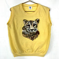 Vintage 1980s Sweatshirt Crewneck Vest Size Medium Yellow Made Usa Cheetah 80s Sweatshirt – Bold Style · Must-Have Style