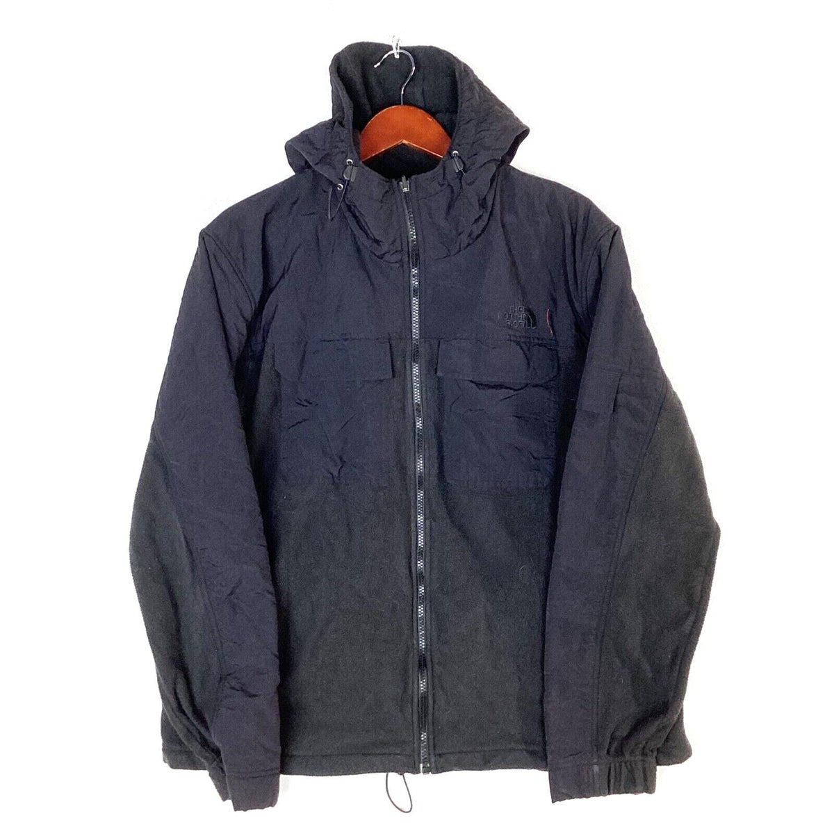 The North Face Hybrid Outerwear Fleece Sweater Jacket Extra Large Black Full Zip Graphic Tee – Easygoing Wear · High-Quality Print