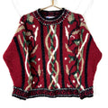 Vintage Grandpa Cable Knit Wool Sweater Small Red Crewneck 90s Graphic Tee – Everyday Comfort · High-Quality Print