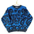 Vintage Grandma Knit Sweater Womens Large Blue Crewneck Pattern 90s Graphic Tee – Aesthetic Look · Must-Have Style