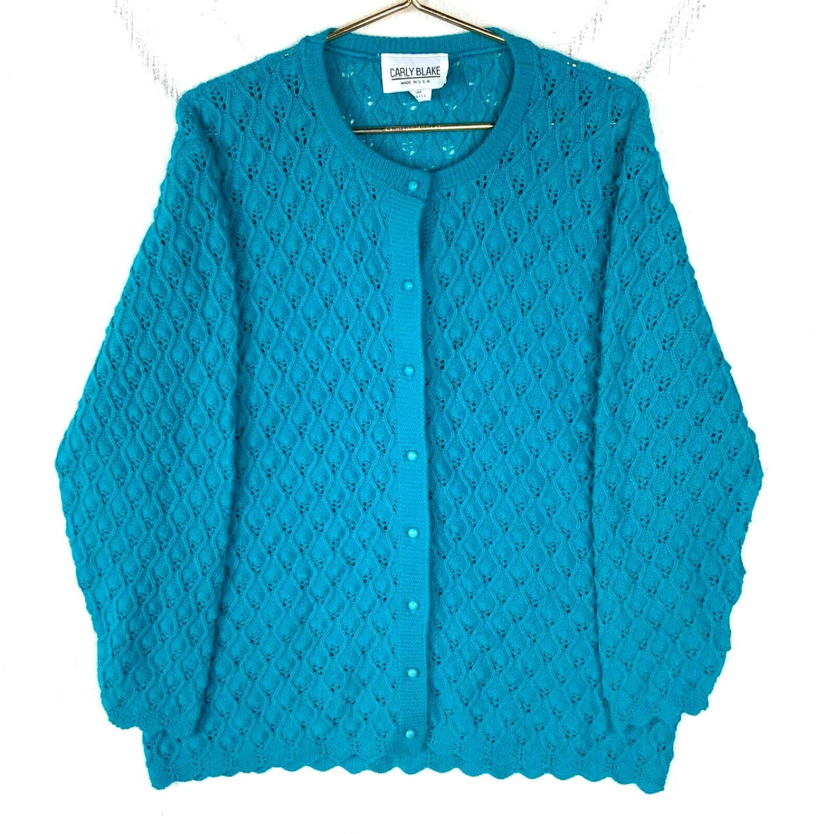 Vintage Grandma Knit Lace Cardigan Sweater Womens Large Blue Made Usa 90s Graphic Tee – Premium Graphic · Top Pick For Any Outfit