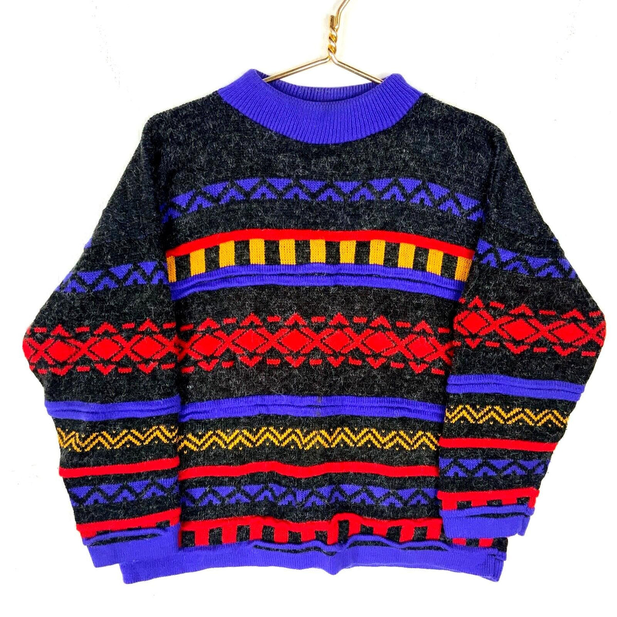 Vintage Grandma 3D Knit Sweater Womens Medium Gray Crewneck Pattern 90s Graphic Tee – Feel-Good Design · Trending Graphic Apparel