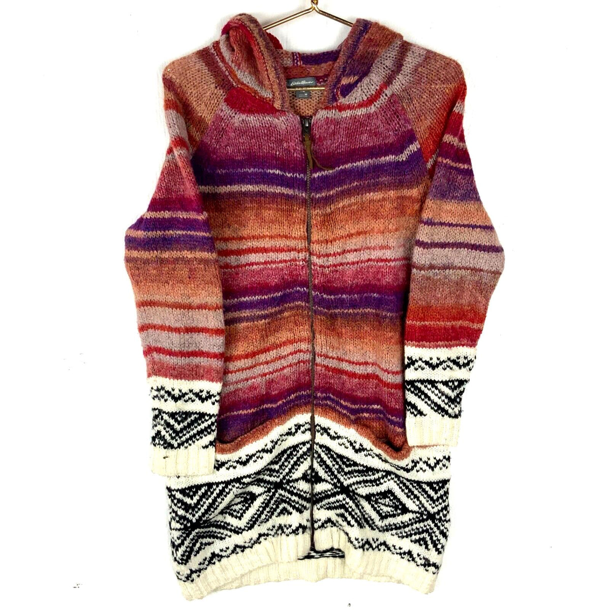 Eddie Bauer Knit Alpaca Wool Sweater Womens Medium Multicolor Pattern Graphic Tee – Fan Favorite · Top Pick For Any Outfit