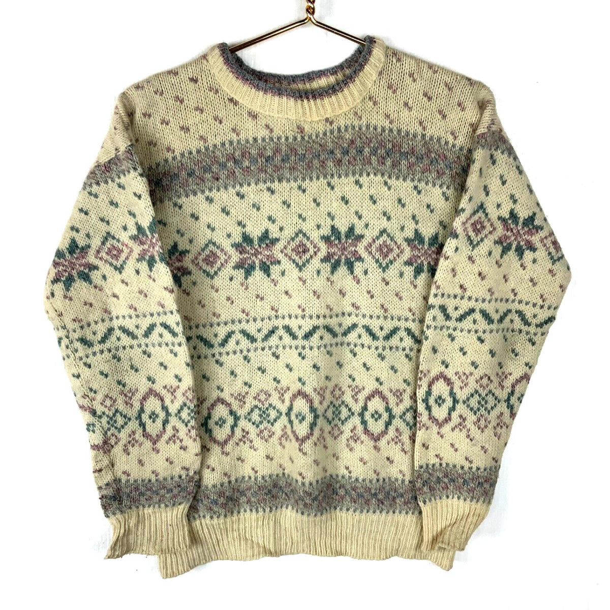 Vintage Eddie Bauer Knit Wool Sweater Womens Medium White Crewneck Pattern 90s Graphic Tee – Premium Graphic · Top Pick For Any Outfit