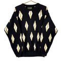 Vintage Grandpa Cable Knit Sweater XL Tall Black Crewneck Argyle 90s Graphic Tee – Feel-Good Design · Top Pick For Any Outfit