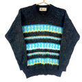 Vintage Grandpa Knit Wool Sweater Size 38 Gray Crewneck Striped 90s Graphic Tee – Easygoing Wear · Must-Have Style