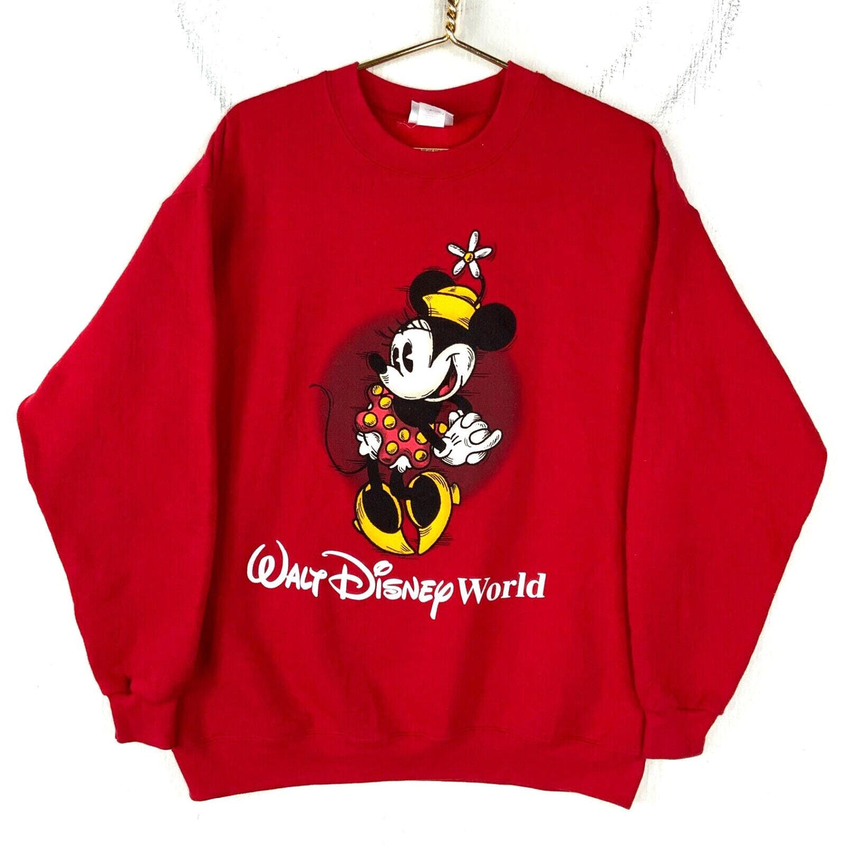 Vintage Mickey Mouse Disney Sweatshirt Crewneck Large Red Made Usa Cartoon 90s Sweatshirt – Everyday Comfort · Trending Graphic Apparel
