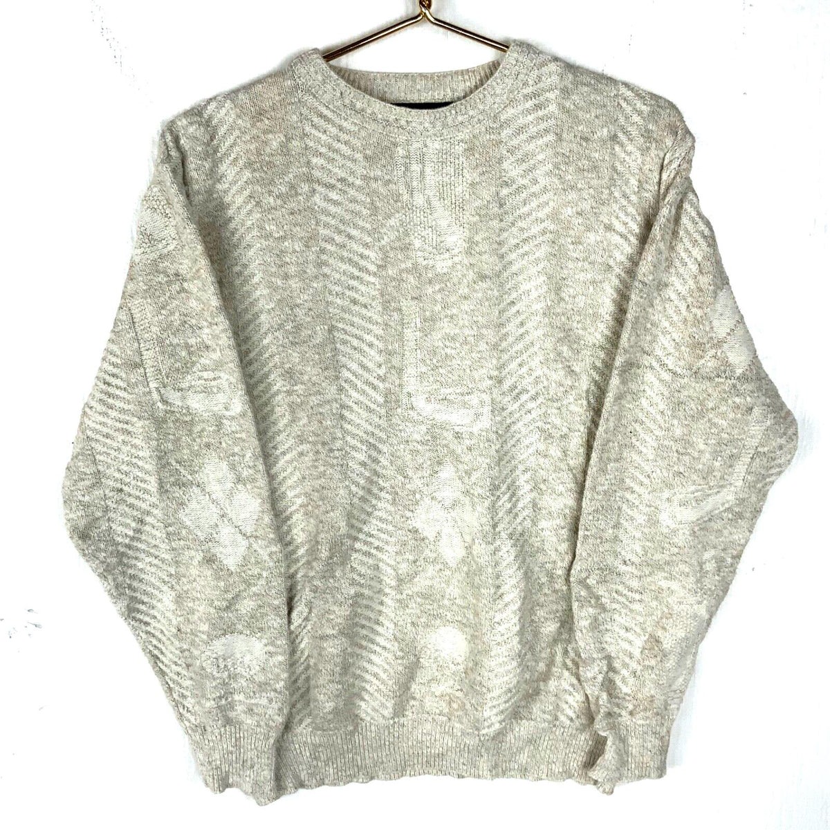 Vintage Grandpa Knit Sweater Medium Beige Crewneck Argyle Golf 90s Graphic Tee – Everyday Comfort · Trending Graphic Apparel