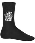 Funny 40th birthday socks for men and women 1985 anniversary gift It took 40 years to look this good black novelty socks Graphic Tee – Fan Favorite · Great Gift For Fans