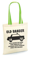 18th Birthday Tote Bag Born in 2007 Party Bag Funny Gift Idea 18 Years Old Novelty Tote Old Banger Birthday Present Bag Tote Bag – Warm & Stylish · Trending Graphic Apparel