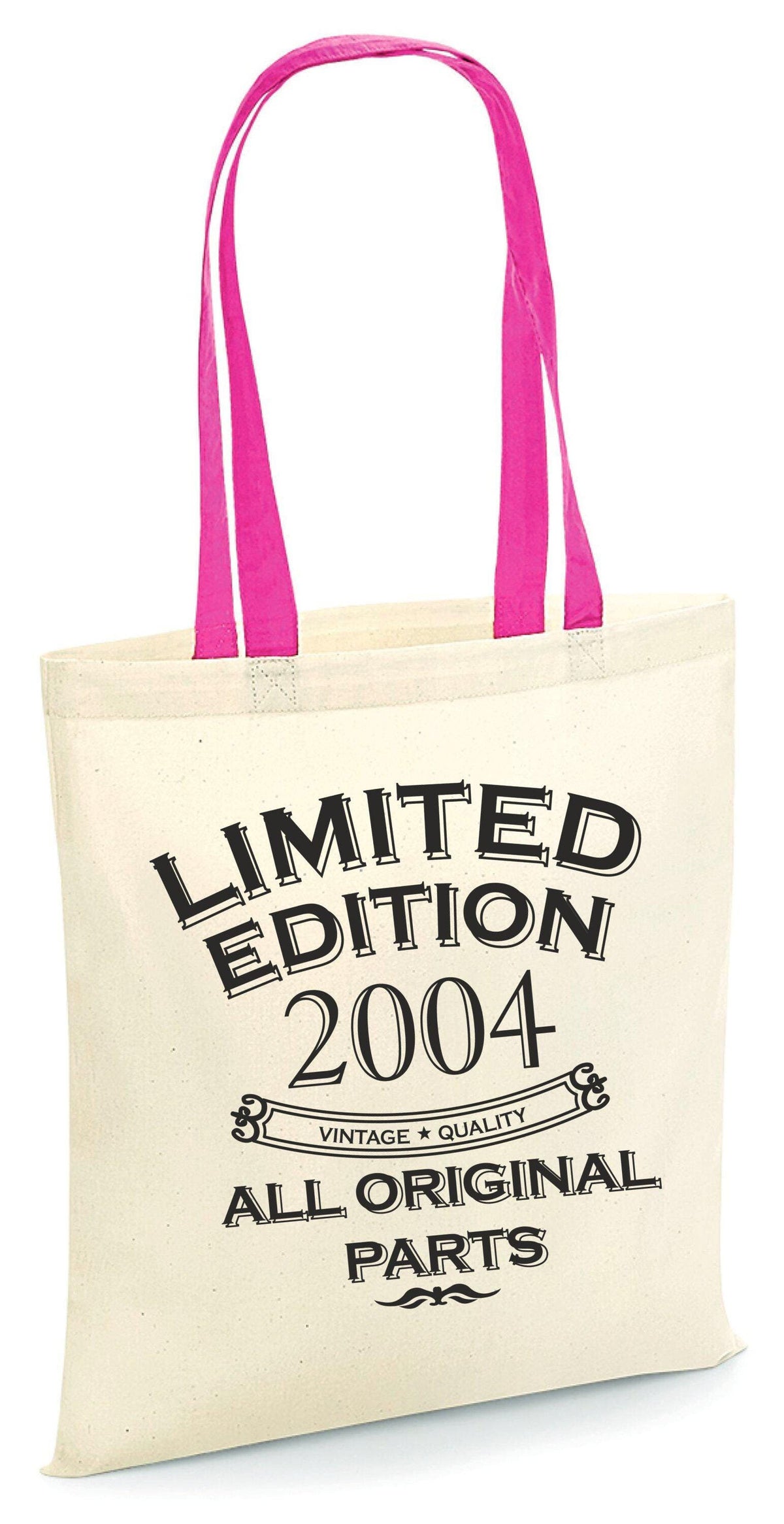 Limited Edition 2004 Tote Bag Vintage Quality Tote Born in 2004 Bag 21st Birthday Gift All Original Parts Party Tote Bag Tote Bag – Soft Feel · High-Quality Print