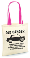 40th Birthday Tote Bag Born in 1985 40 Years Old Gift Bag 40th Party Bag Old Banger Design Tote Bag Fun Birthday Gift Bag for Life Tote Bag – Feel-Good Design · Great Gift For Fans