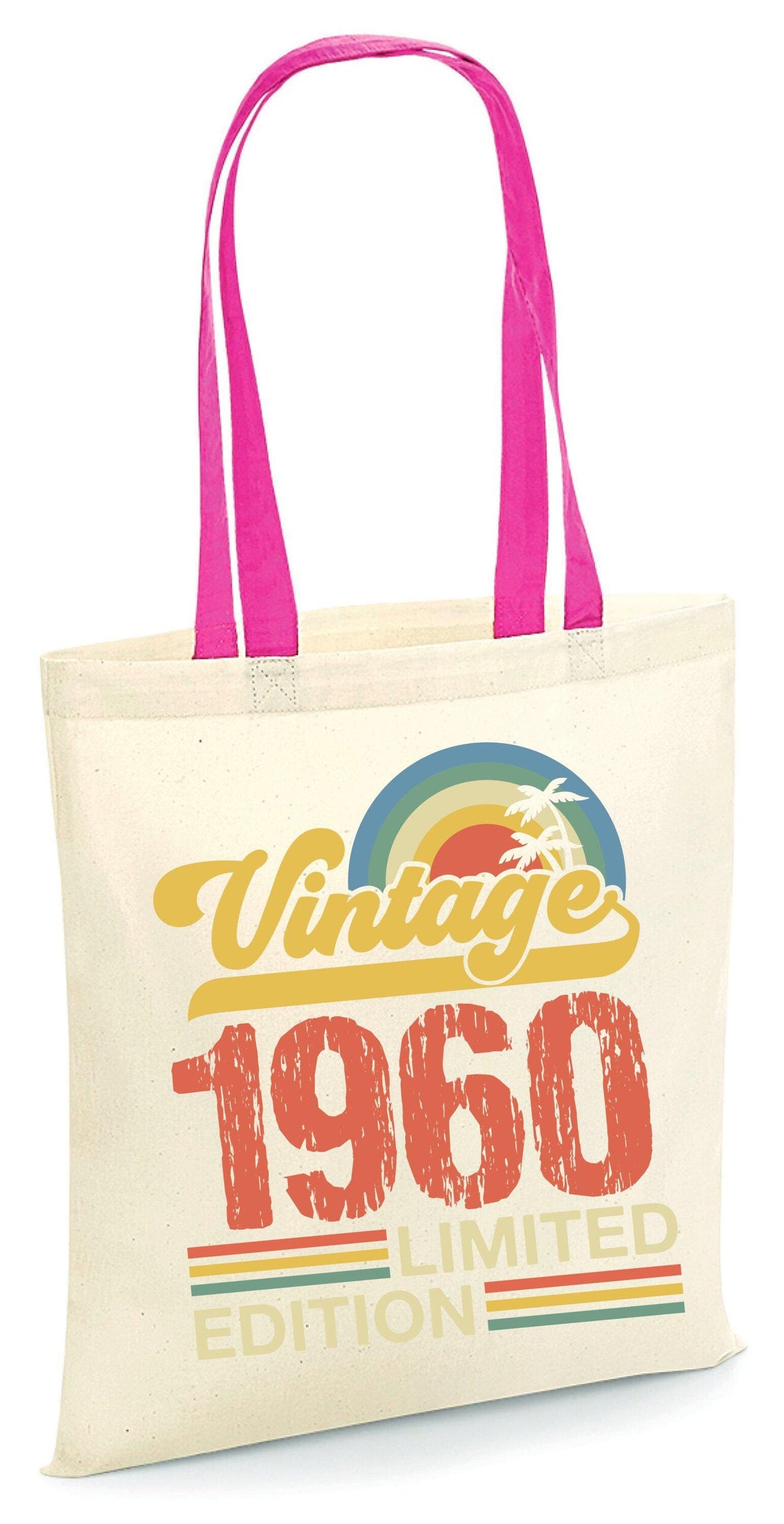 65th birthday tote bag born in 1960 tote 65 years old gift bag 65th party tote reusable bag for life vintage 1960 limited edition tote Tote Bag – Cozy Vibes · Trending Graphic Apparel