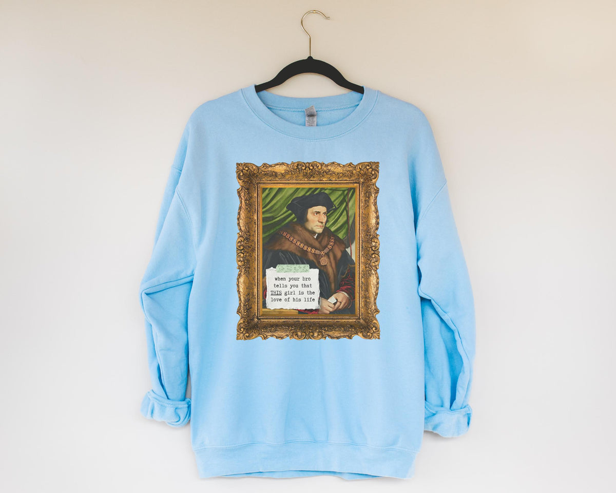 Tudor History Art History Sweatshirt Thomas More and King Henry the 8th Famous European Monarchs 16th Century History Funny History Gift Sweatshirt – Aesthetic Look · Great Gift For Fans