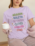 Tudor History Tee Shirt for History Buff Who Loves Henry the 8th39s Wives Catherine of Aragon Anne Boleyn Famous Queens European History Graphic Tee – Bold Style · Top Pick For Any Outfit