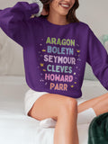 Tudor History Sweatshirt for History Buff Who Loves Henry the 8th39s Wives Catherine of Aragon Anne Boleyn Famous Queens European History Sweatshirt – Warm & Stylish · High-Quality Print