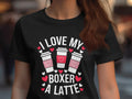 I Love My Boxer A Latte TShirt Boxer Dog Graphic Tee Cute Coffee Lover Shirt Womens Ladyfit TShirt Gift for Dog and Coffee Lovers Graphic Tee – Easygoing Wear · Top Pick For Any Outfit