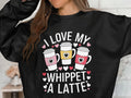 I love my whippet a latte sweatshirt cute dog lover gift coffee and dog fan shirt funny whippet hoodie cozy dog mom apparel Hoodie – Feel-Good Design · Great Gift For Fans