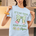 St Patricks Day Teacher Shirt Fourth Grade Rocks Funny Saying Teaching Assistant Shirt for Teaching Assistant Elementary Education Major Graphic Tee – Easygoing Wear · Must-Have Style