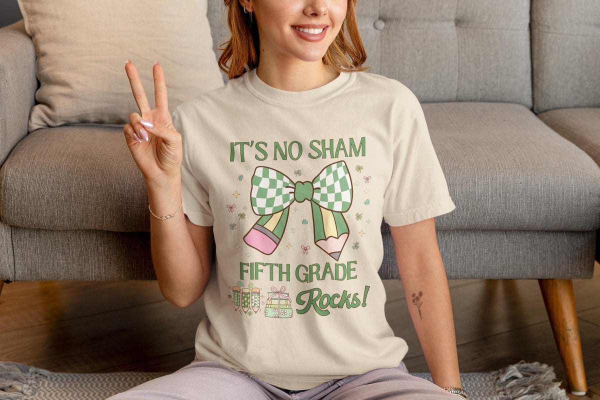 St Patricks Day Teacher Tee Shirt Fifth Grade Rocks Funny Saying Teaching Assistant T for Student Teacher Elementary Education Major Gift Graphic Tee – Bold Style · Trending Graphic Apparel