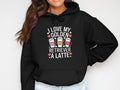 Womens Hoodie with Dog and Latte Design Cute Hoodie for Dog Lovers Golden Retriever Hoodie Fun Coffee Lover Sweatshirt Cozy Pullover Hoodie – Aesthetic Look · Trending Graphic Apparel