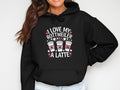 Cozy Women39s Hoodie with Cute Dog and Latte Design Funny Rottweiler Lovers Hoodie Comfortable Casual Wear Great Gift Idea Hoodie – Feel-Good Design · High-Quality Print