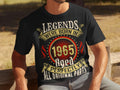 60th Birthday Men39s TShirt Born 1965 Legend Perfect Gift for Dad Grandpa Retro Style Milestone Celebration Tee 60 Years Old Present Graphic Tee – Bold Style · Trending Graphic Apparel