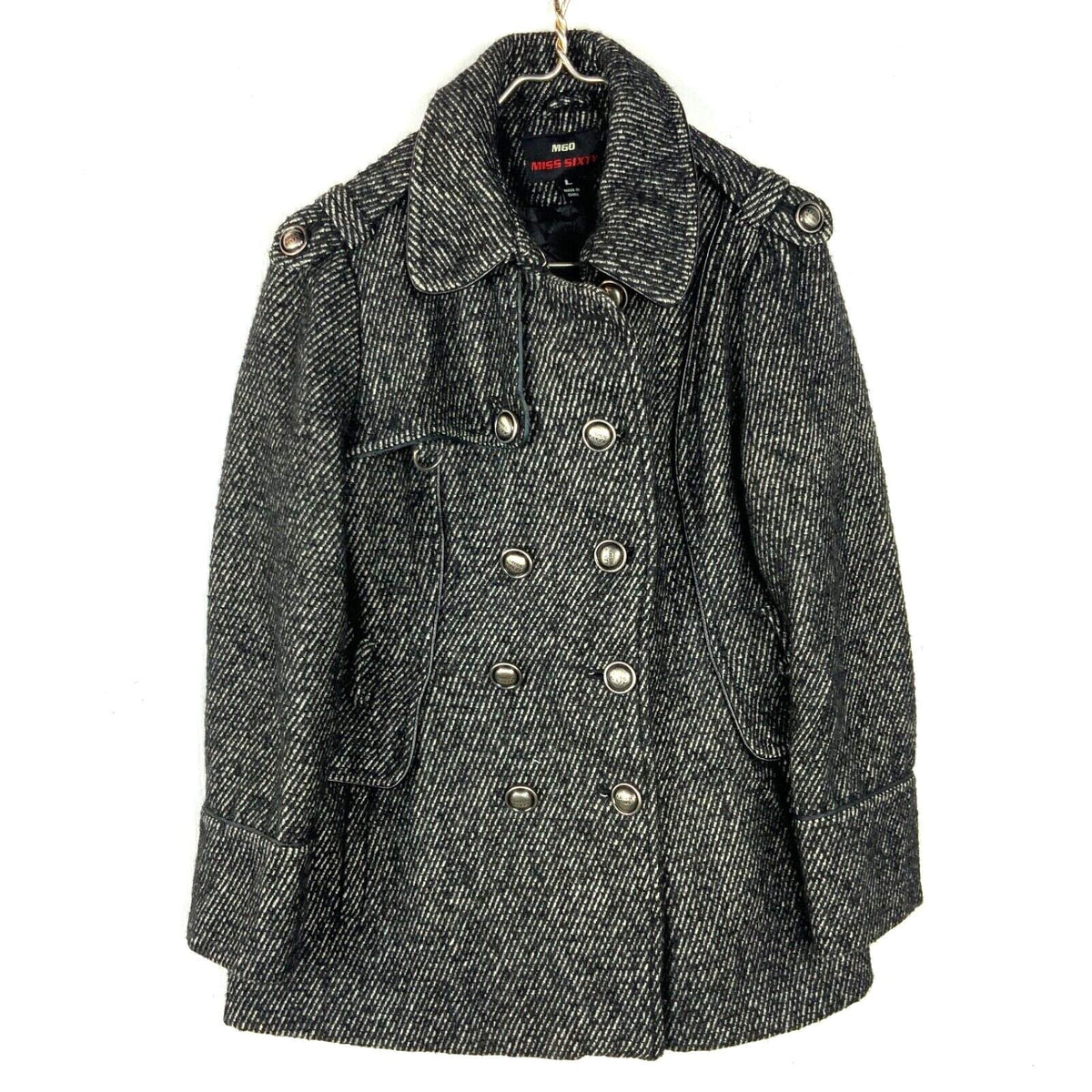 Miss Sixty M60 Women39s Wool Coat Jacket Size Large Gray Graphic Tee – Feel-Good Design · Top Pick For Any Outfit