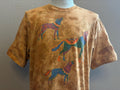Vintage 90s Native Tribal Wolves Dark Orange Tye Dye Tshirt XL Graphic Tee – Cozy Vibes · Must-Have Style