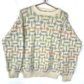 Vintage Grandpa Knit Sweater Size Medium Beige Graphic Tee – Feel-Good Design · High-Quality Print