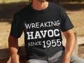 Wreaking Havoc Since 1955 T Shirt Mens 70th Birthday Shirt Funny 70 Years Old Tee Born In 1955 Novelty Birthday Gift 70th Birthday Graphic Tee – Easygoing Wear · Great Gift For Fans