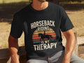 Horseback Riding is My Therapy TShirt Funny Mens Therapy Tee Horse Lover Shirt Equestrian Humor Top Novelty Riding Gift Casual Tshirt Graphic Tee – Premium Graphic · Must-Have Style