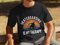 Mens funny therapy t shirt skateboarding is my therapy t shirt humorous skateboard shirt skater therapy gift unique skateboarding tee Graphic Tee – Easygoing Wear · Must-Have Style