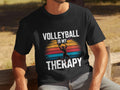 Mens Funny Volleyball Therapy T Shirt Volleyball Is My Therapy Tee Gift for Volleyball Players Volleyball Lover Shirt Dad Sports Shirt Graphic Tee – Soft Feel · Must-Have Style