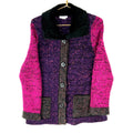 Vintage Grandma Knit Sweater Womens Large Purple Cardigan 90s Graphic Tee – Warm & Stylish · High-Quality Print