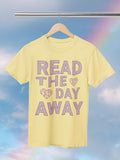 Book Lover Gift Idea Read the Day Away Tee Shirt with Hearts Cute Floral Aesthetic TShirt for Book Lover Romance Reader Librarian Gift Graphic Tee – Feel-Good Design · Top Pick For Any Outfit