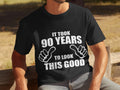 90th birthday shirt 90 years old gift born in 1935 it took 90 years to look this good Gildan 5000 tee 18000 sweatshirt 18500 hoodie Hoodie – Feel-Good Design · Must-Have Style