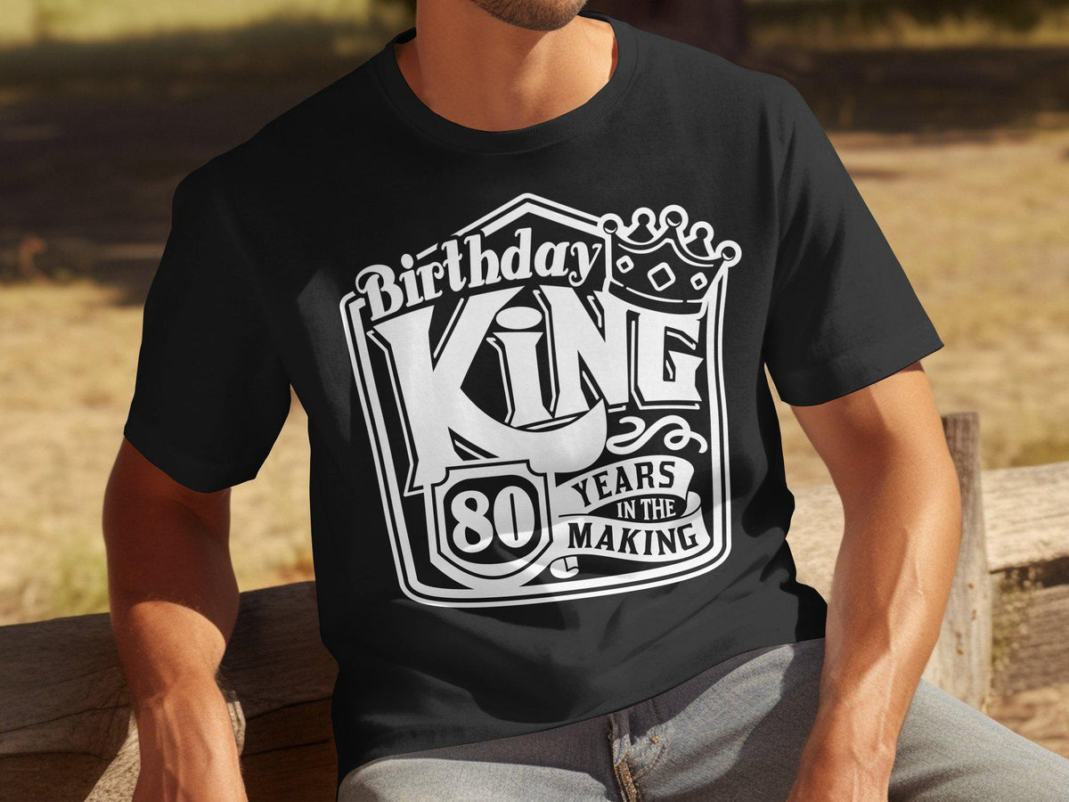 80th Birthday T Shirt Born In 1945 Shirt 80 Years Old Sweatshirt 80 Years In The Making Hoodie Birthday King Shirt Hoodie – Easygoing Wear · Perfect For Daily Wear